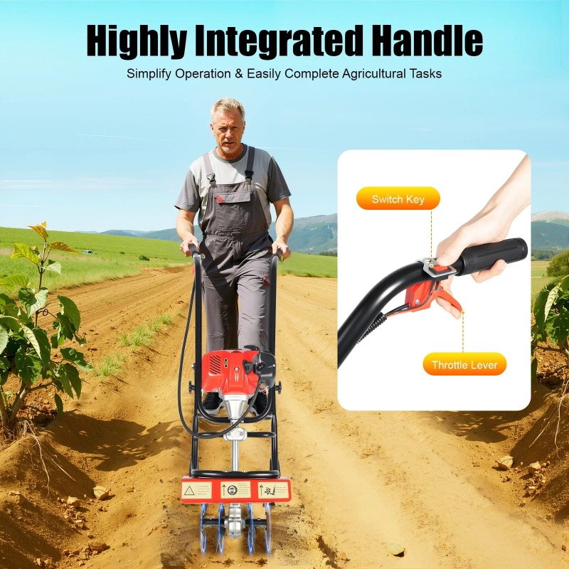 Soil Tilling Cultivator - Cultivador de Jardín de 52 cc