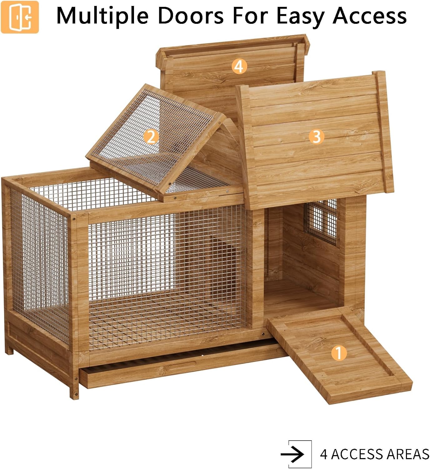 Conejera de Madera para Interi - Rabbit Cage Wire reseña y precio
