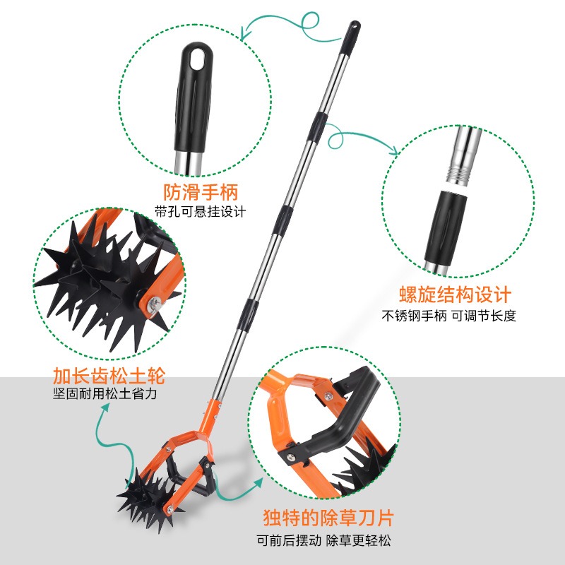 Herramienta manual rotativa de - Soil Tilling Cultivator reseña y precio