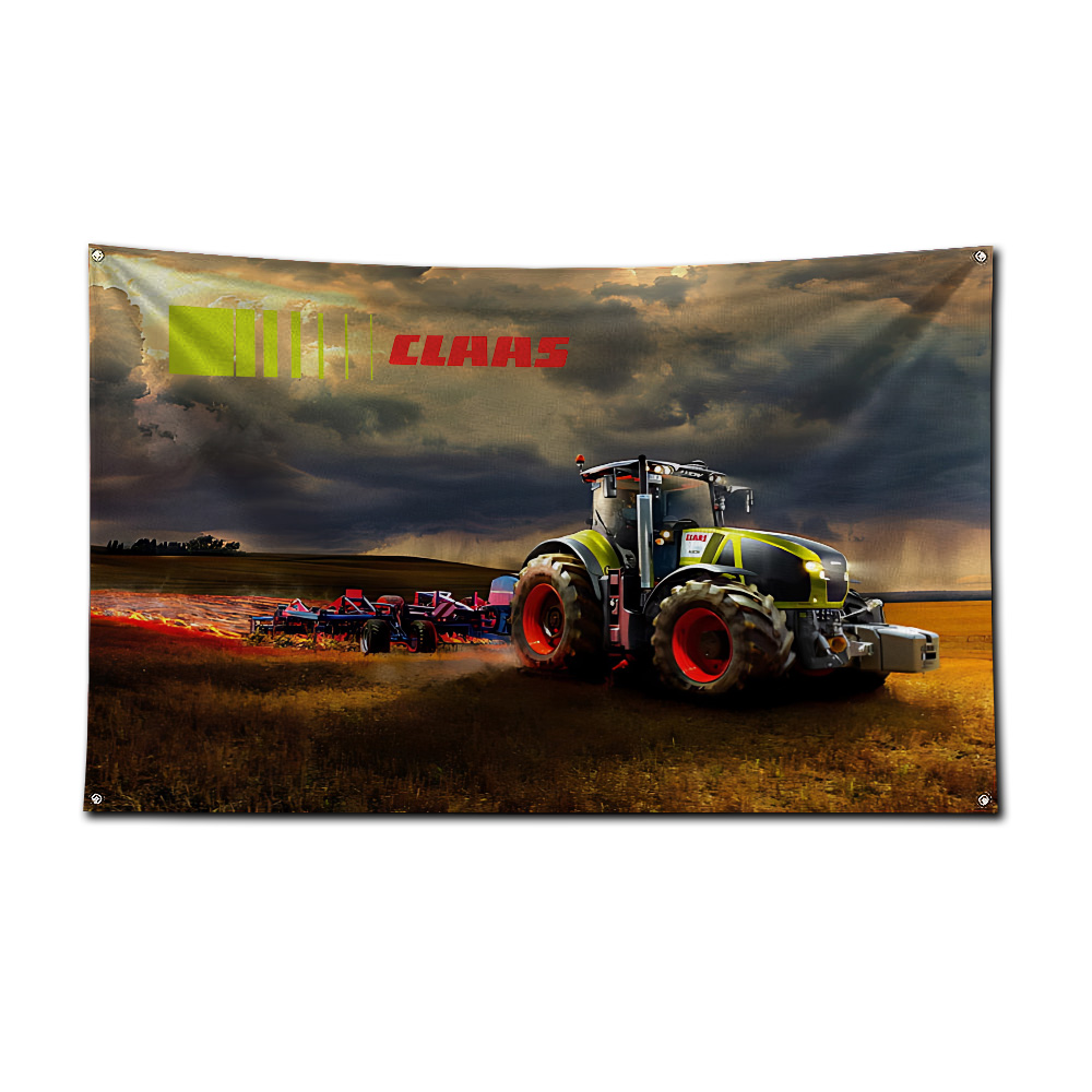 Bandera para Tractor y Cosecha - Agriculture Farming Logos reseña y precio