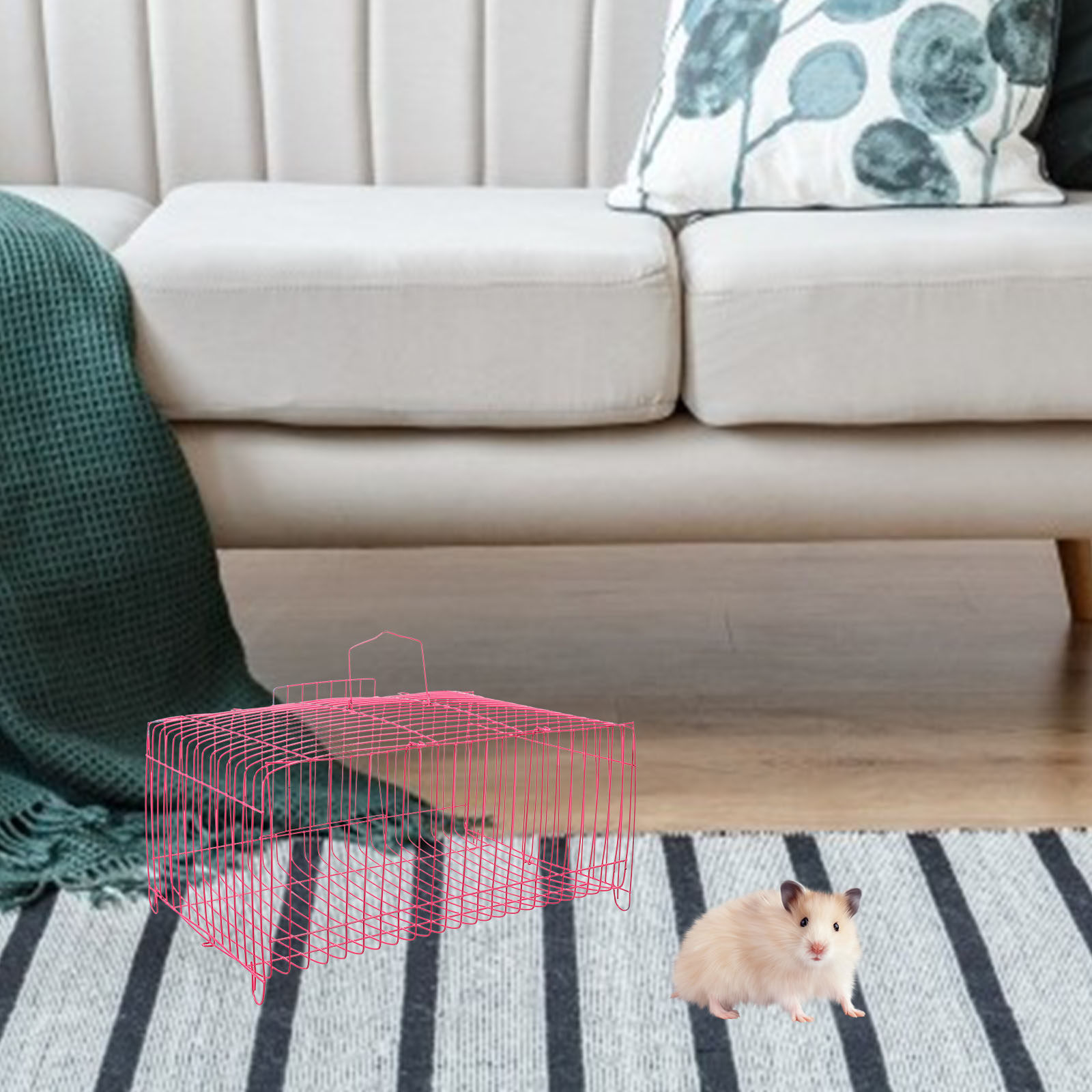 Jaula de Transporte Portátil p - Rabbit Cage Wire reseña y precio