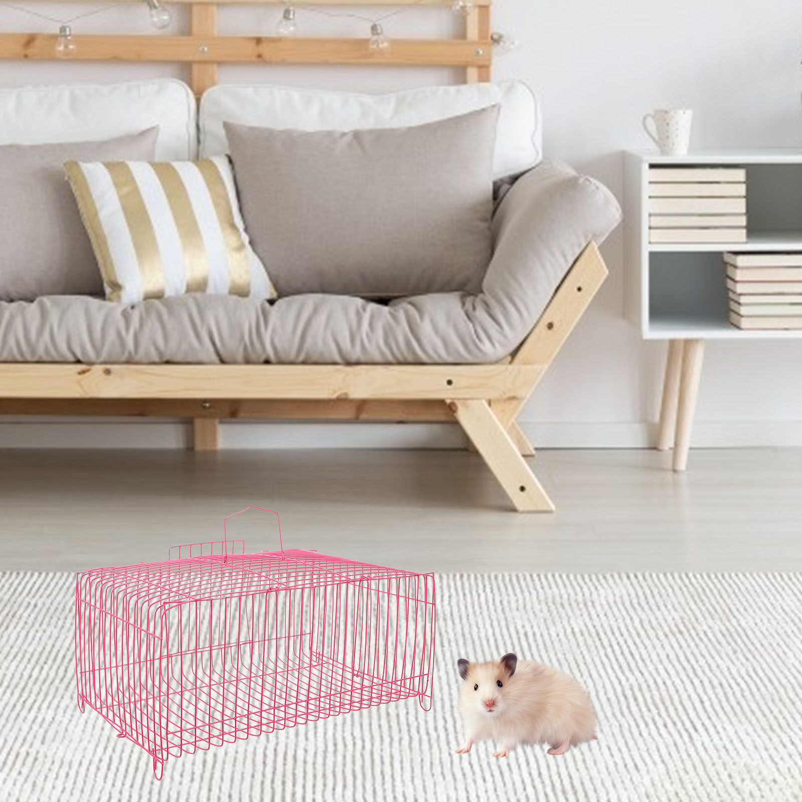 Jaula de Transporte Portátil p - Rabbit Cage Wire reseña y precio